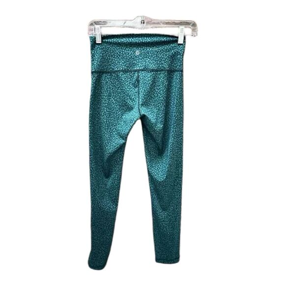 Lululemon Wunder Under Hi-Rise Miss Mosaic Hunter Green Size 4 EUC - Picture 2 of 11